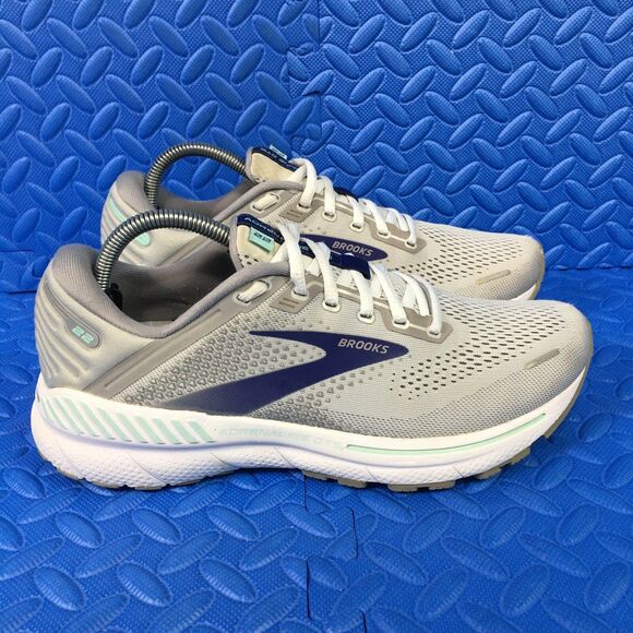 Brooks Adrenaline GTS 22 Womens Running Shoes Gray Athletic Sneakers Size 10.5D - Picture 1 of 11